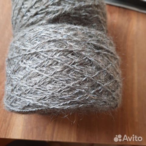 Пряжа из щипанного козьего пуха