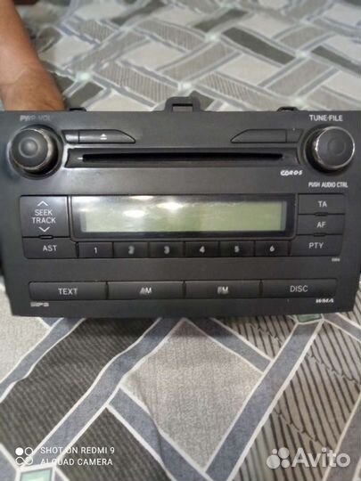 Штатная магнитола на toyota corolla 150