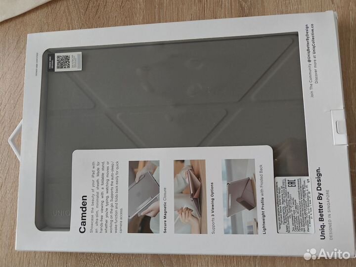 Чехол Uniq Camden для iPad 10.2, серый