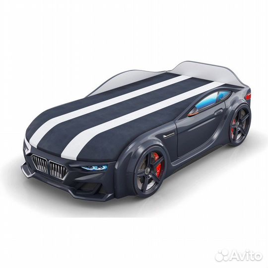 Компактная кровать-машина Baby-M, цвет чёрный