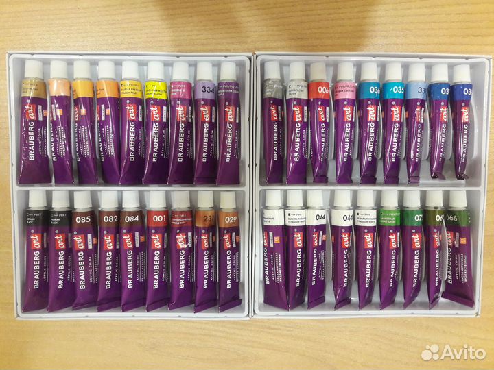 Продаю краски акриловые Brauberg art 36 штук