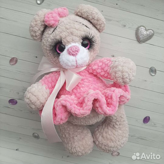 Вязаный мишка. Подарок ребёнку