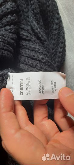 Шарф снуд вязаный объёмный новый