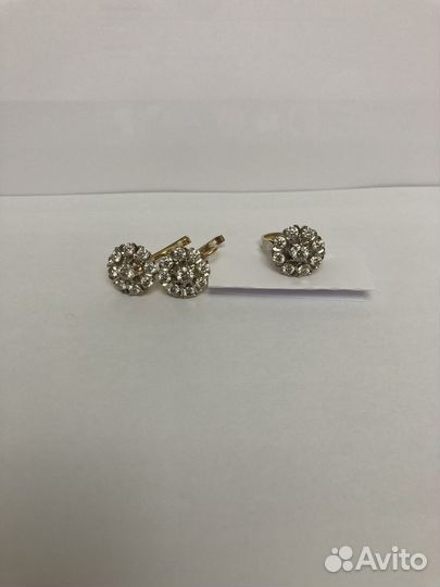 Бриллиантовый комплект малинки