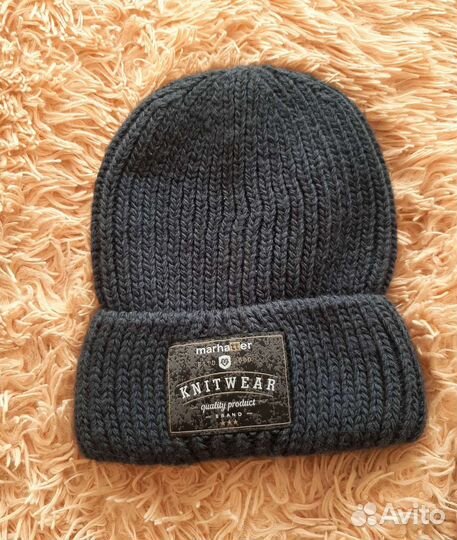Вязаная шапка мужская новая