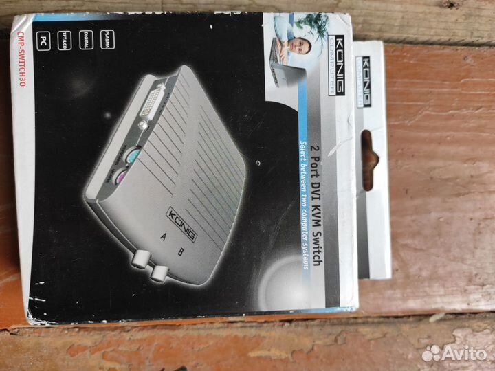 KVM переключатель+ кабель 3м к нему