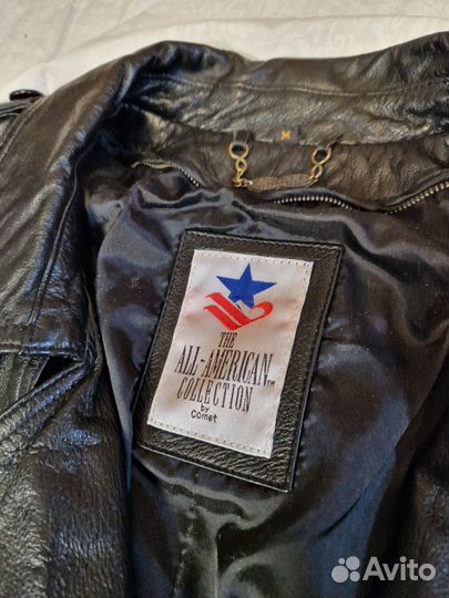 Черный кожаный тренч с подкладкой