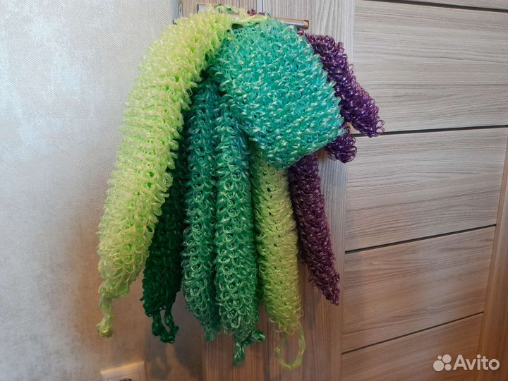 Мочалка вязаная ручной работы