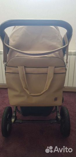 Детская коляска 3 в 1 из эко кожи CAM premium
