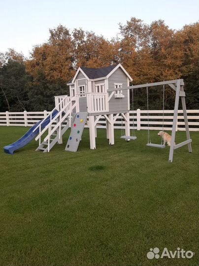 Детский деревянный домик для дачи