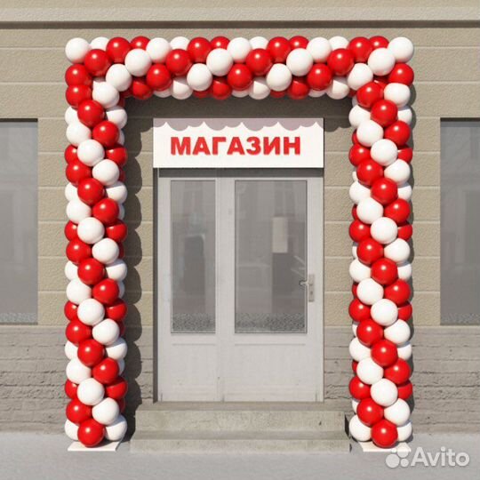 Оформление шарами, арка из шаров, гирлянда из шаро