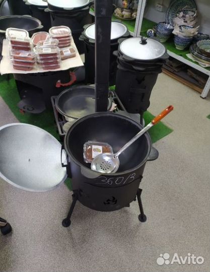 Казан чугунный узбекский 10л