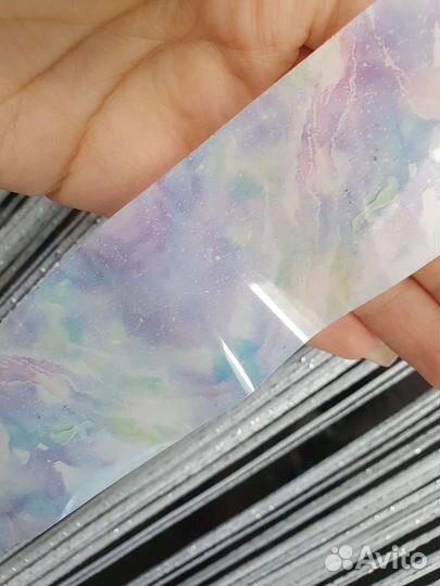 Фольга для маникюра мрамор