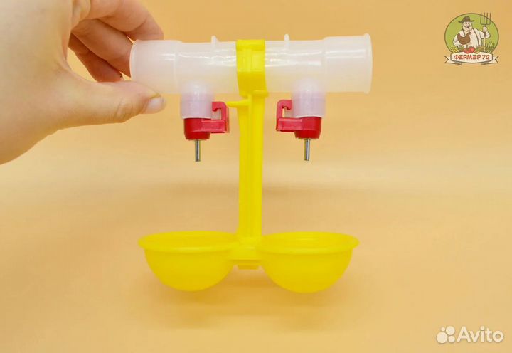 Ниппельная поилка для кур, перепелов, цыплят