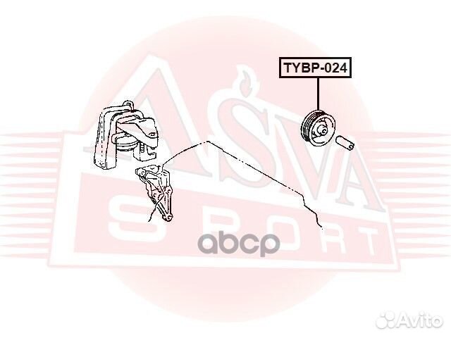 Ролик натяжной tybp024 asva