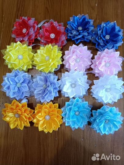 Бантики для волос ручной работы