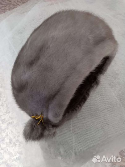 Шапка норковая женская 57 размер