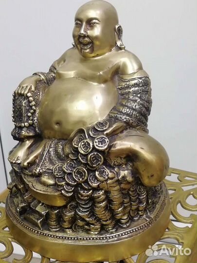 Хотэй. Антиквариат. Статуэтка. Бронза