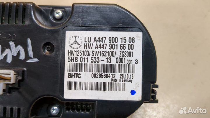 Переключатель отопителя Mercedes Vito W447 2014, 2016