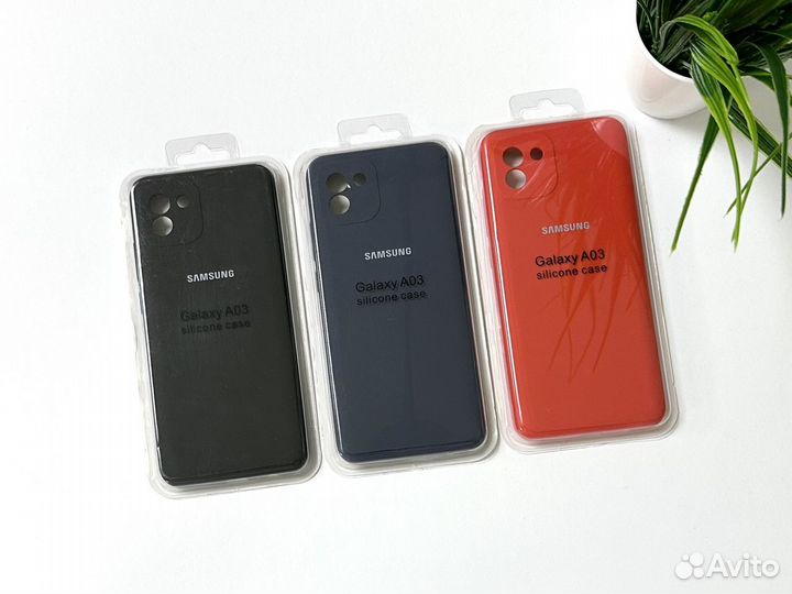 Чехол на Samsung Galaxy A03 + Стекло