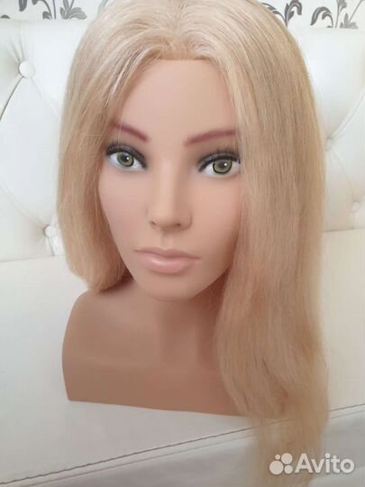 Голова манекен с натуральными волосами