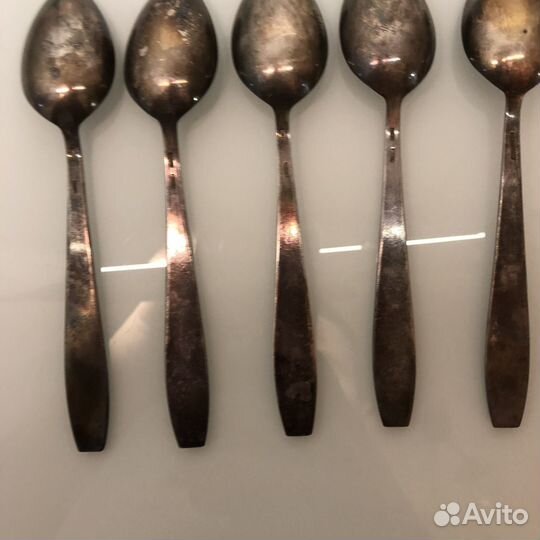 Ложки чайные 5шт мельхиор СССР