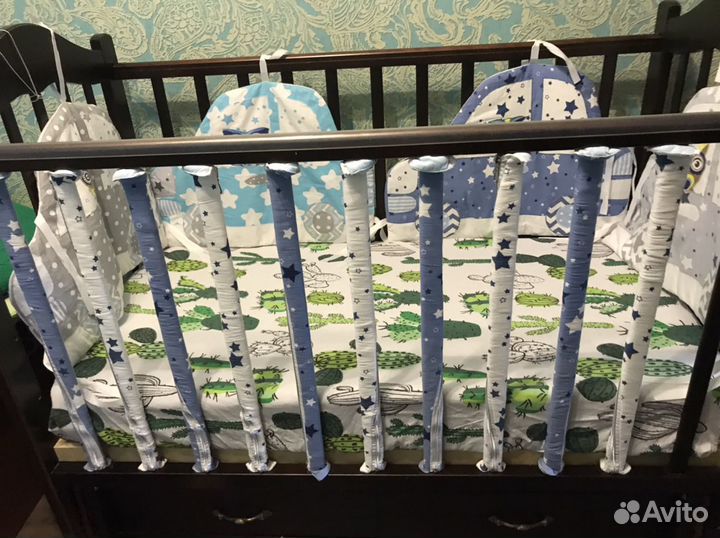 Бортики и фэнс бортики в кроватку