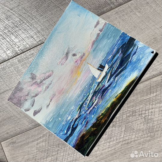 Картина Море акрил на холсте