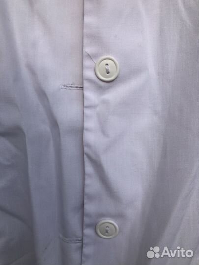 Белый медицинский халат женский с чепчиком