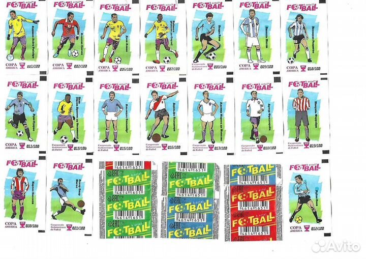 Вкладыши футбольные