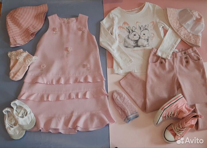 Пакет одежды и обуви для девочки р98-110