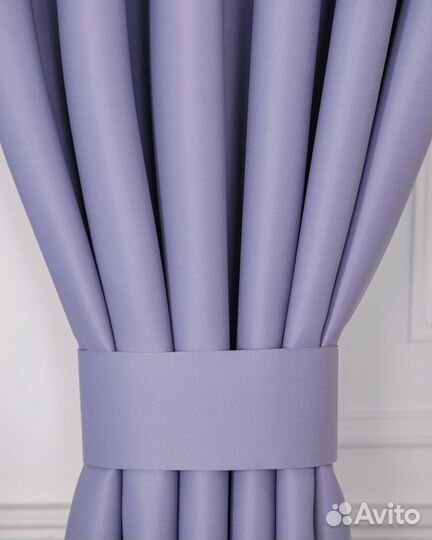 Комплект портьер блэкаут Амадео Лавандовый шторы