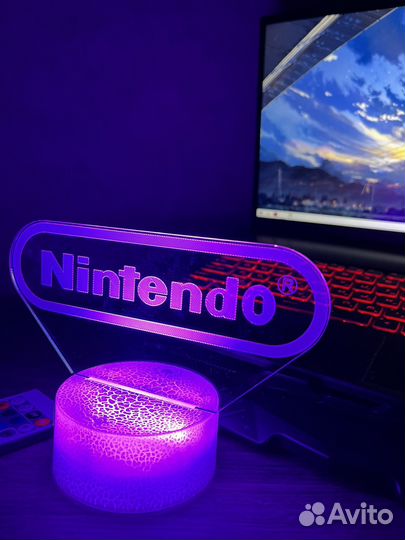 Светильник ночник Nintendo RGB