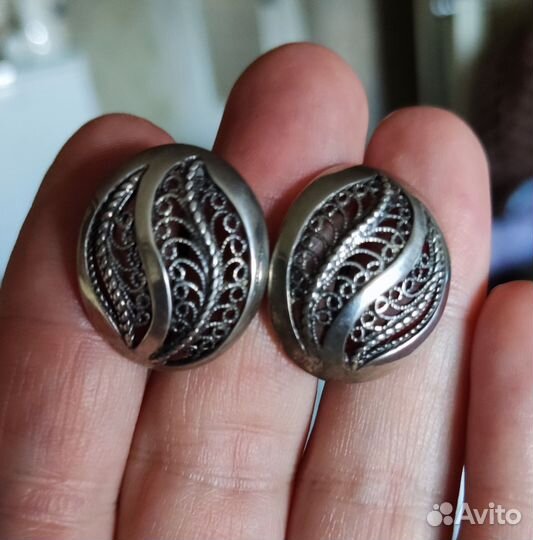 Серебряные серьги