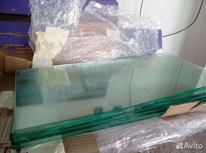 Каленое стекло 8мм, 6 штук