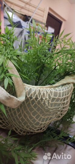 Искусственная трава в кашпо