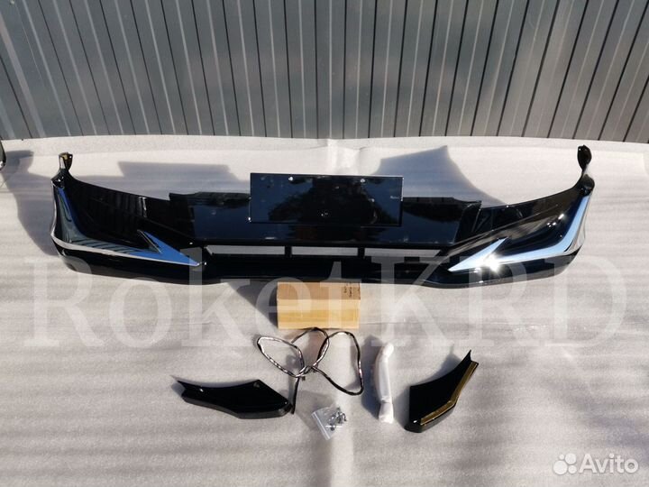 Губа Toyota Land Cruiser Prado 120 Черная