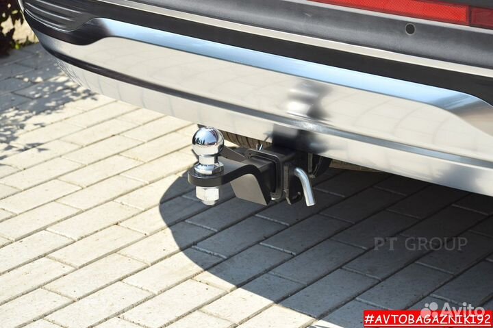 Фаркоп (тсу) под квадрат для Hyundai Santa Fe 2021