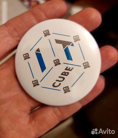 Закатные значки круглые с печатью