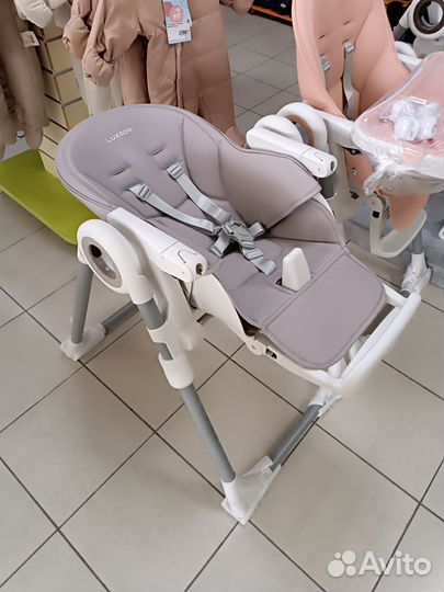 Стульчик для кормления luxmom экокожа