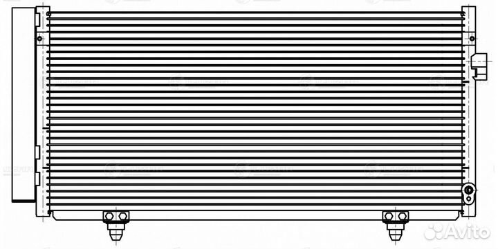 Радиатор кондиционера Forester S12 (08) 2.0i/2.5i