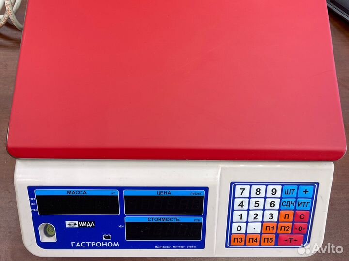 Весы торговые электронные до 15, 30 кг