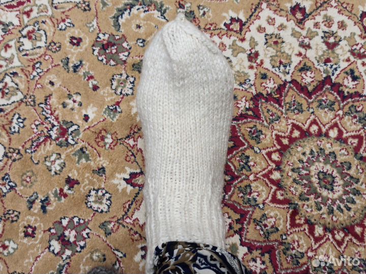 Носки ручной вязки шерстяные