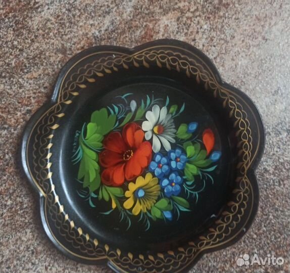 Посуда СССР - подносы Жостово