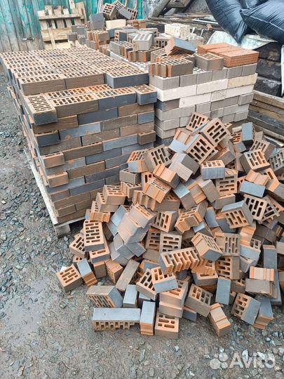 Кирпич облицовочный остатки