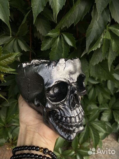 Череп подсвечник подставка для благовоний