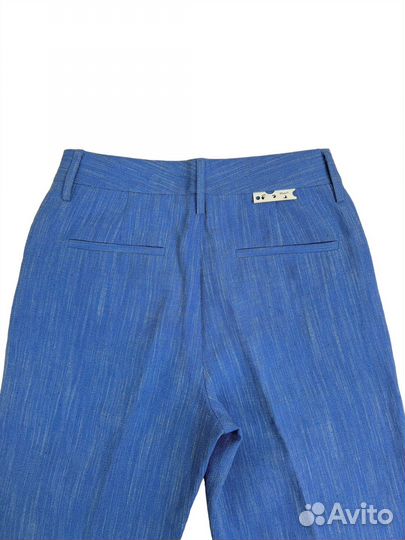 Женские брюки Off-White Linen Trousers Blue