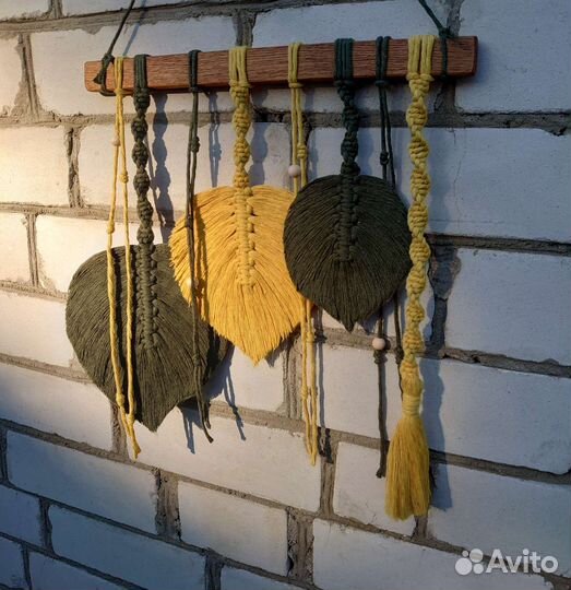 Панно интерьерное листья. Декор