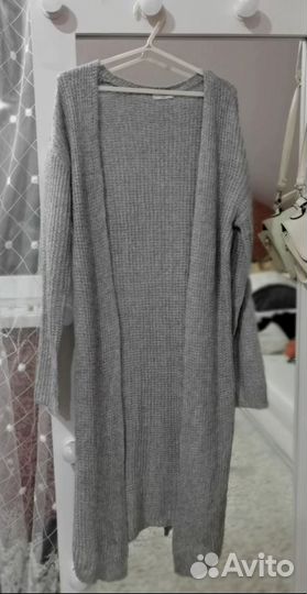 Кардиган вязаный в пол макси