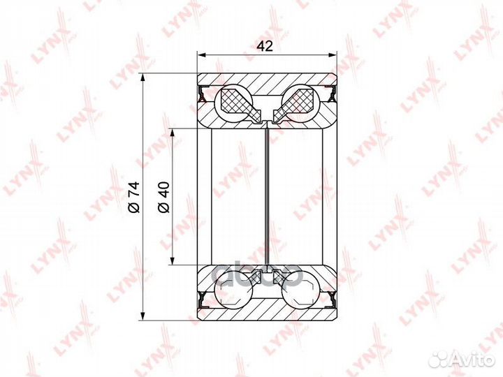WB-1398 к-кт подшипник ступицы передней Toyota